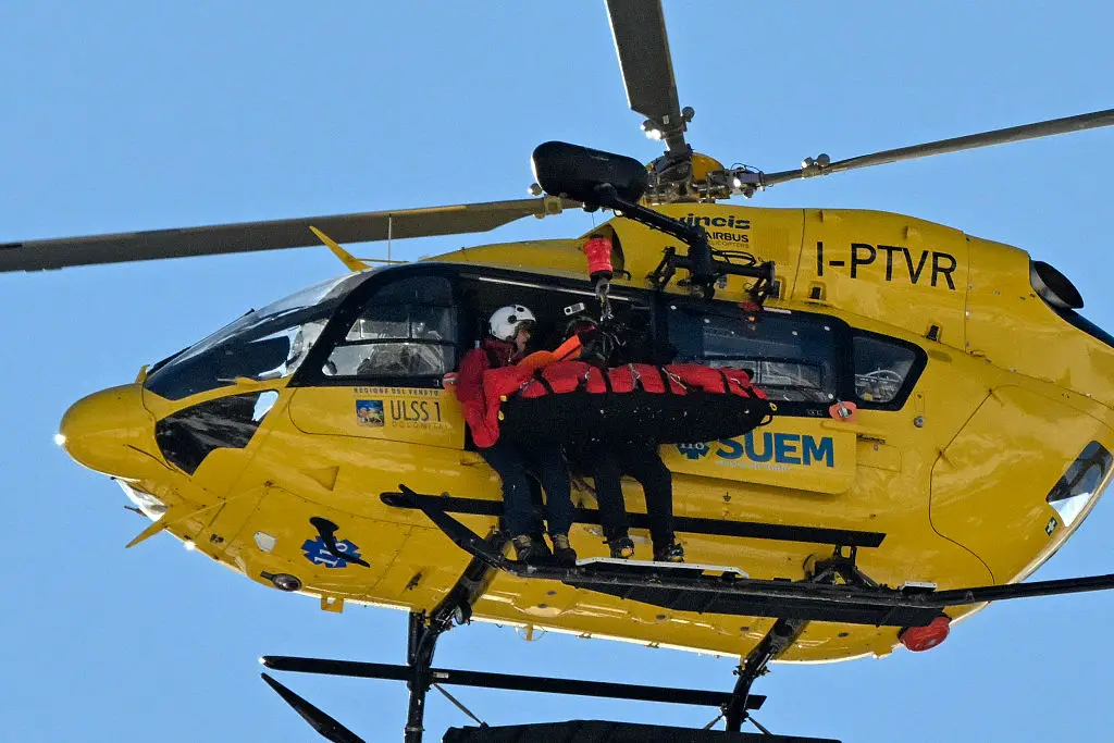 Vonn was airlifted to hospital after her horrific crash (François-Xavier MARIT / AFP via Getty Images)