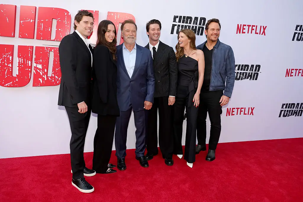 Arnold Schwarzenegger's photo with his children missed one person (Kevin Winter/Getty Images)