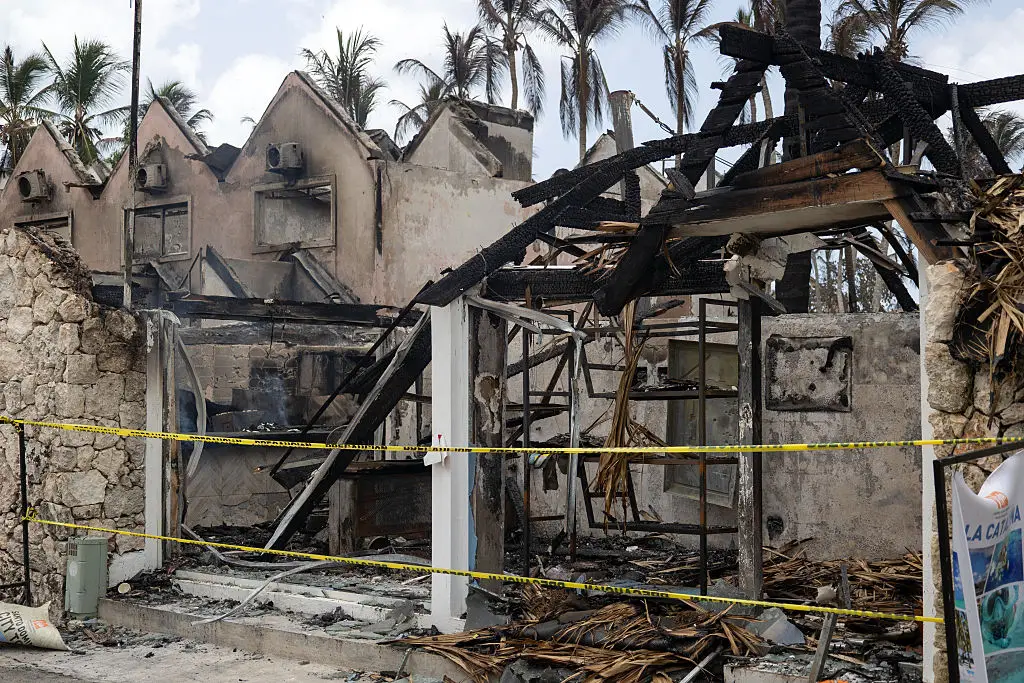 The aftermath of the huge fire (Erickson Polanco / AFP via Getty Images)