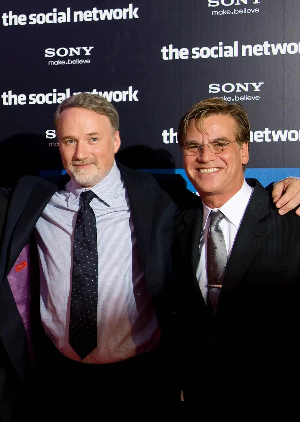 Sorkin and Fincher worked together on The Social Network but will not be linking up again (Stephane Cardinale - Corbis via Getty Images)