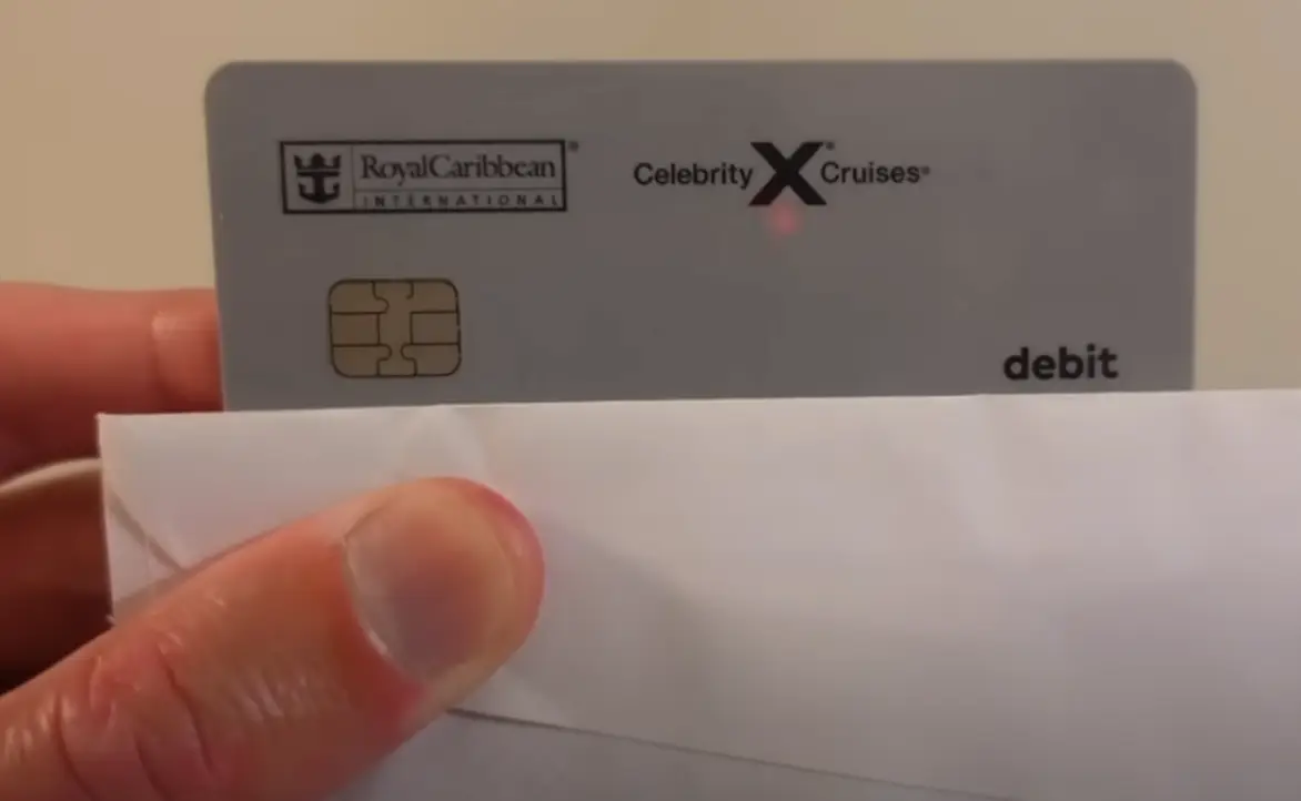 Chris explained that he gets a 'salary at sea' card which he can use to spend his earnings (YouTube/CHRIS WONG VLOGS)