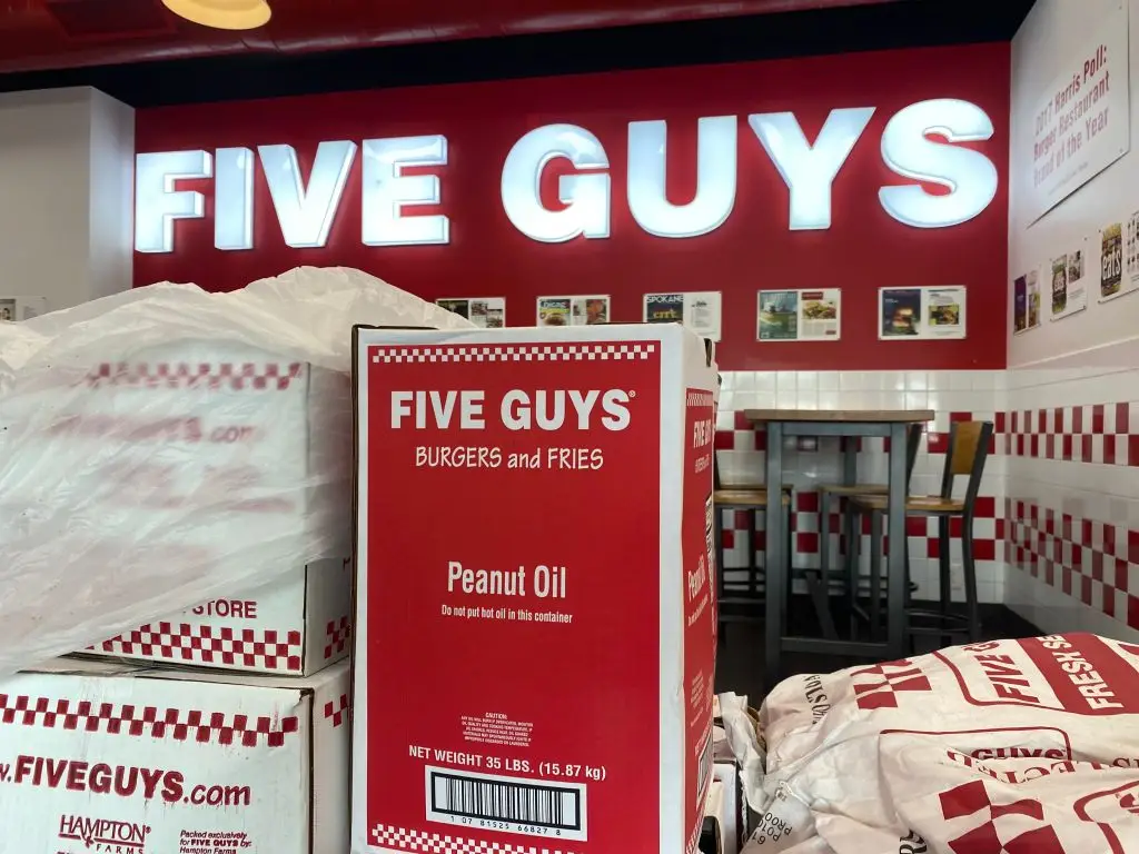Five Guys fans have previously been shocked at the price of a meal in the fast food joint (Lindsey Nicholson/UCG/Universal Images Group via Getty Images)