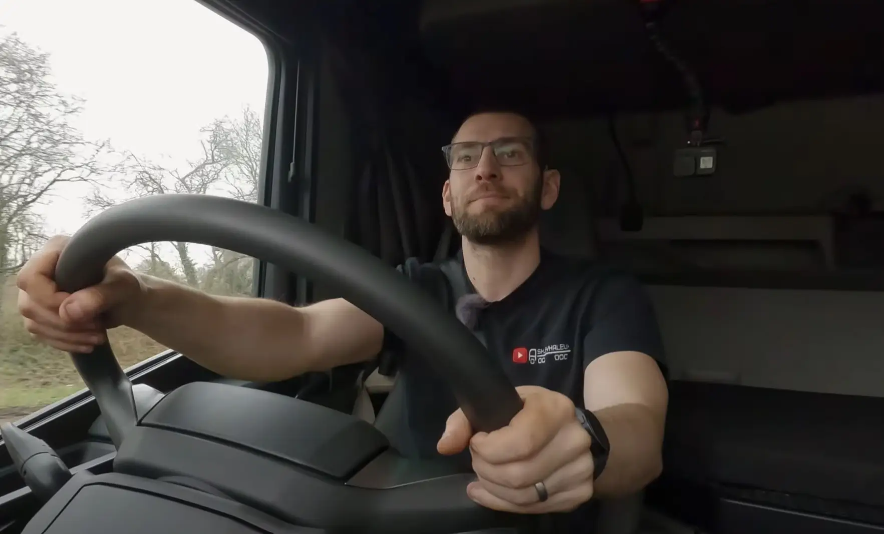 Ashley has been documenting life as an HGV driver for the last five years (YouTube/Ashley Hale UK)