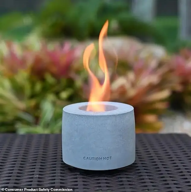 The fire pit was recalled in 2024 (Consumer Product Safety Commission)
