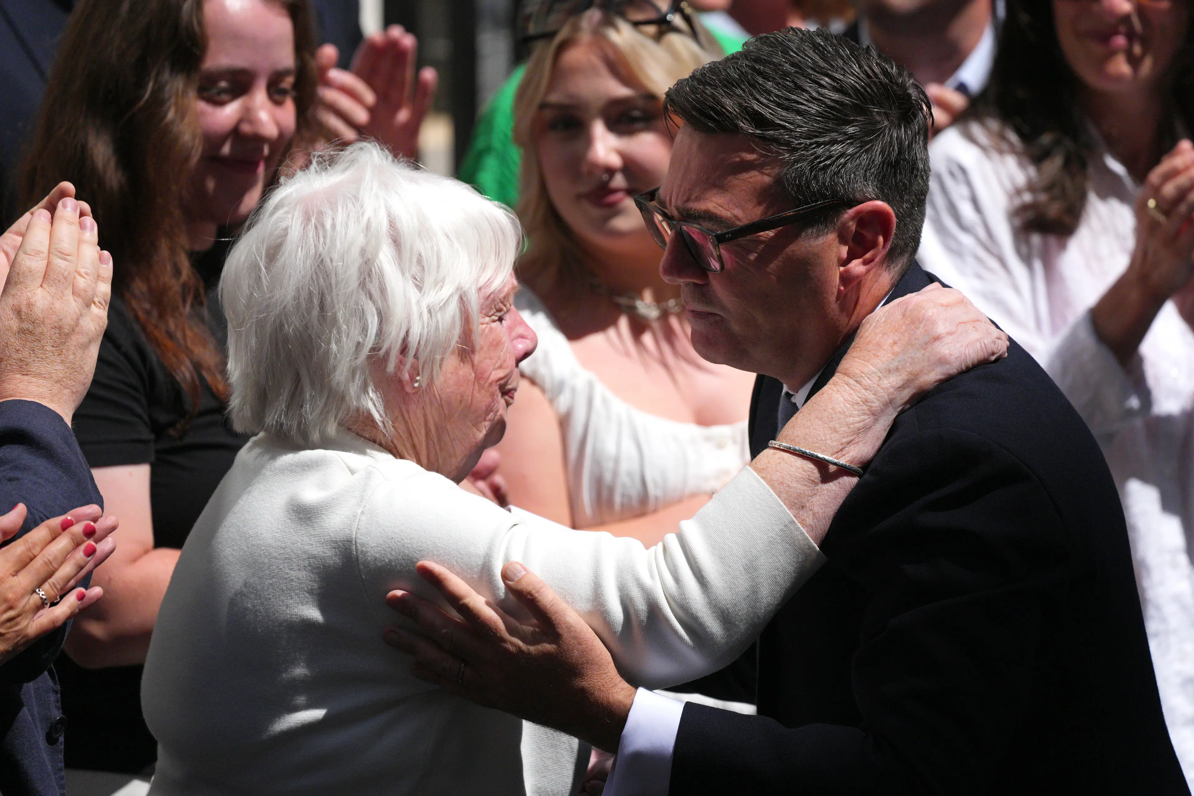The Prime Minister seen embracing his mum after succeeding Sir Keir Starmer (Carl Court/Getty Images)