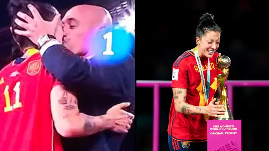 Spain star Jenni Hermoso responds after Spanish football boss kisses her on the lips at the World Cup