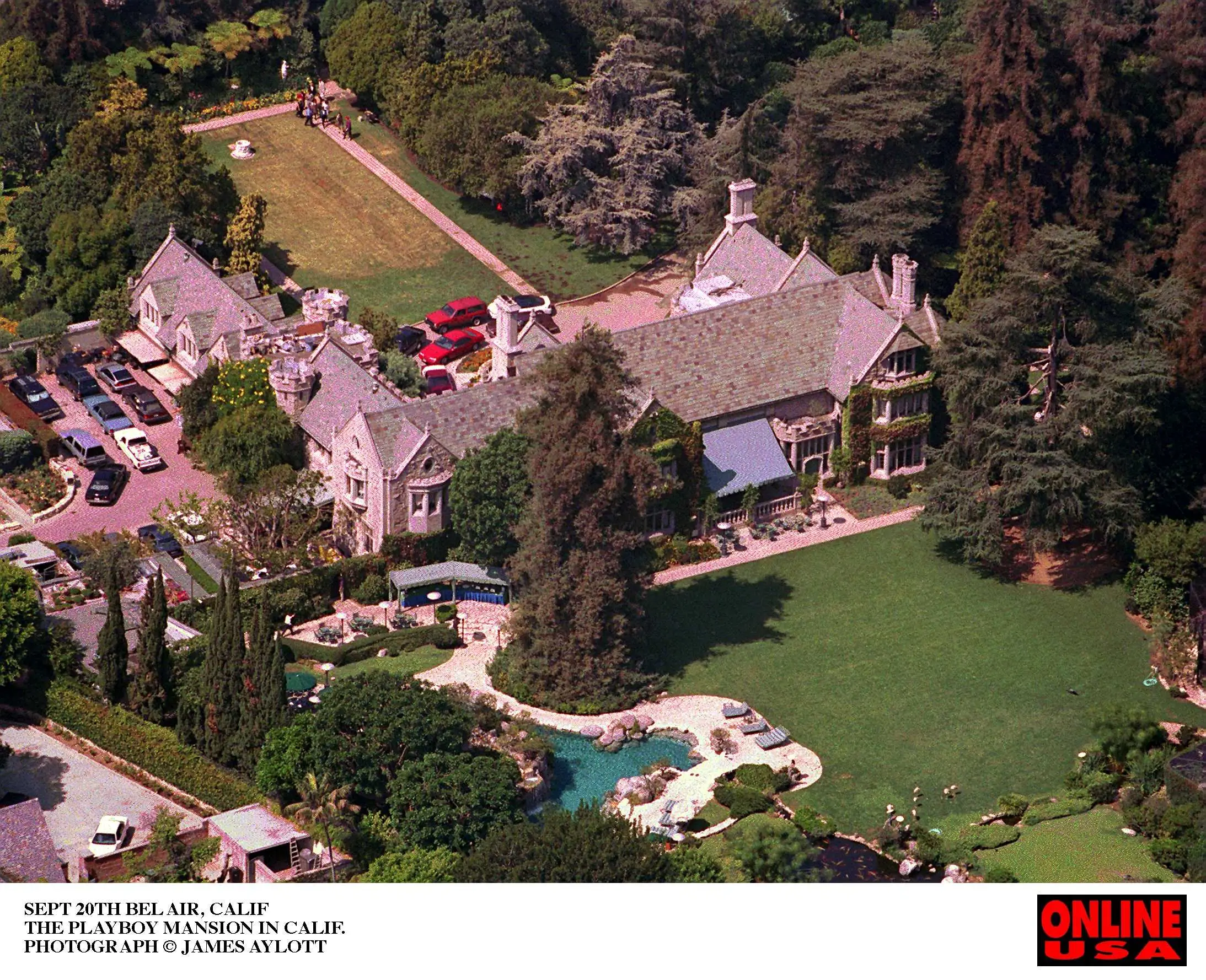 The 21,987-square-foot (2,042.7 square metres) mansion was host to several lavish parties back in the day. (James Aylott/Getty Images)