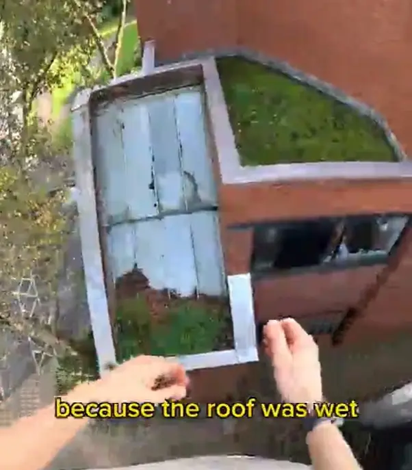 Adam spent 10 seconds weighing up whether to jump or not.