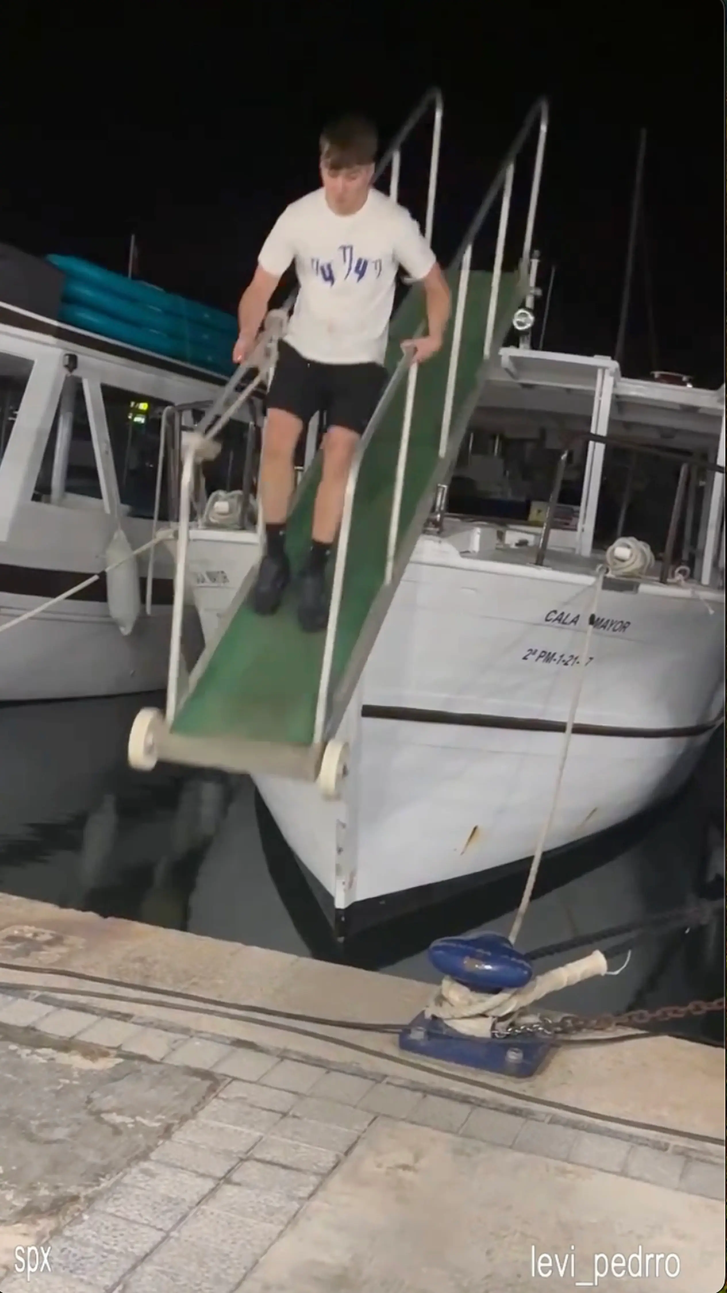 The lad was messing about on a boat (Solarpix)