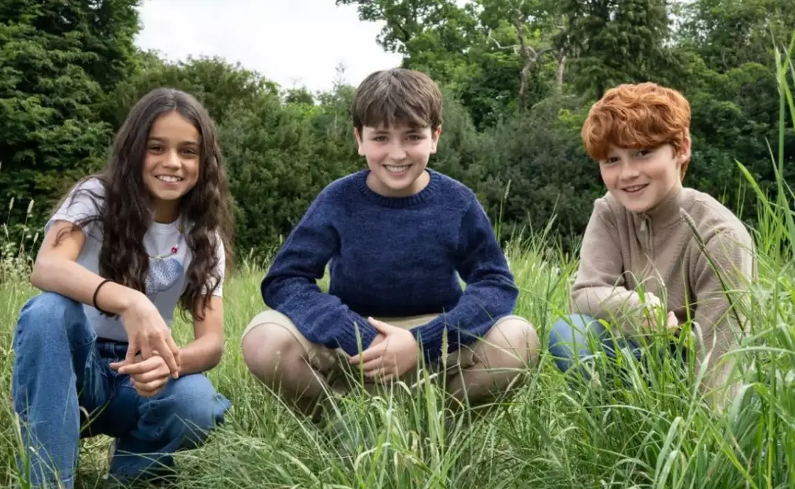 Youngsters Arabella Stanton, Dominic McLaughlin, and Alastair Stout will be at the forefront of the HBO series (Aidan Monaghan/HBO)