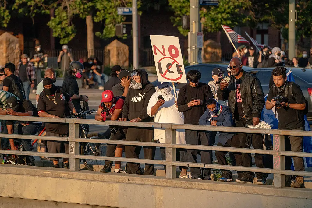 Unrest was sparked by Donald Trump's immigration policies (Kyle Grillot/Bloomberg via Getty Images)