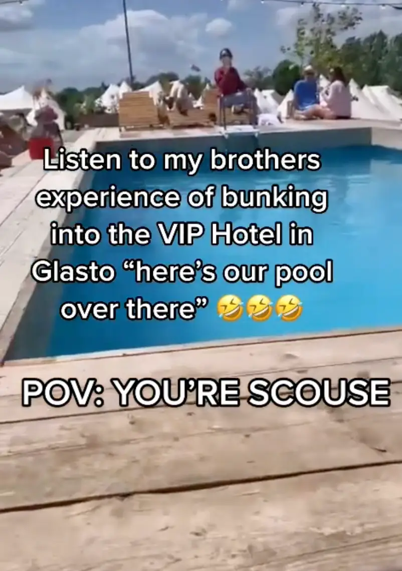 One Liverpool lad managed to sneak his way into VIP at Glasto.