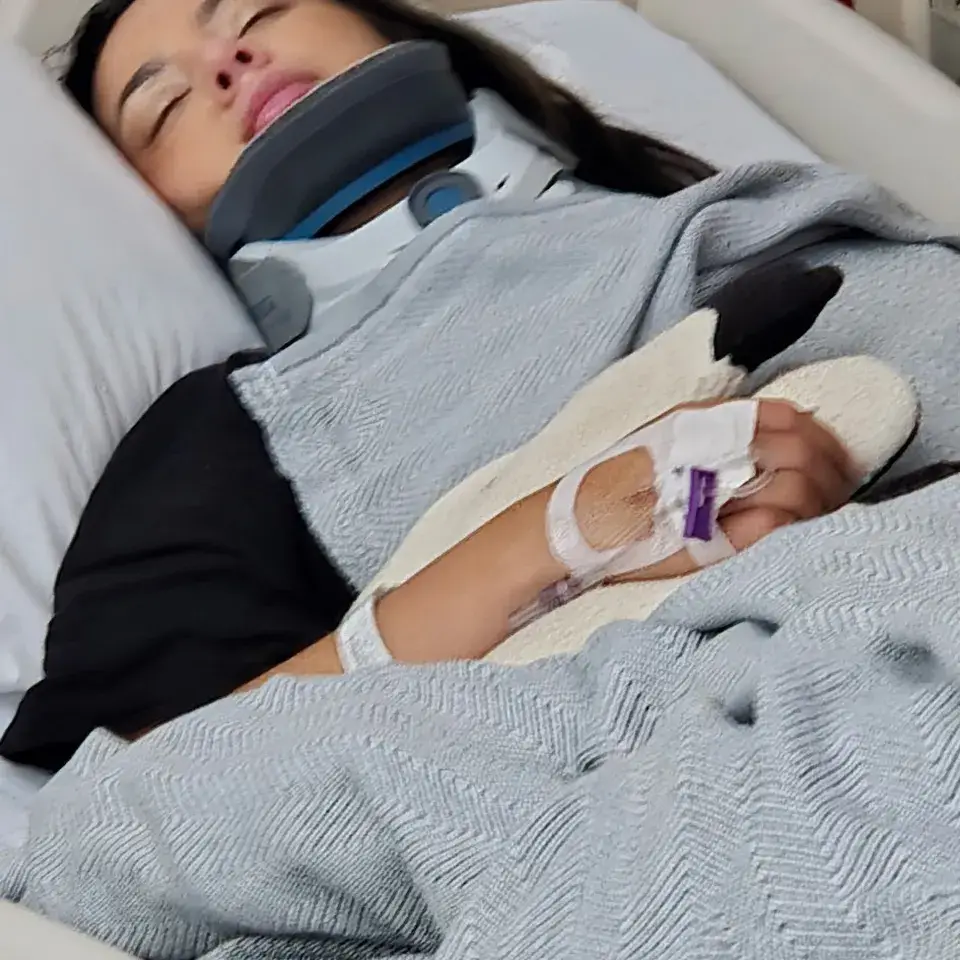 Star's honeymoon was spent in ICU. (GoFundMe)