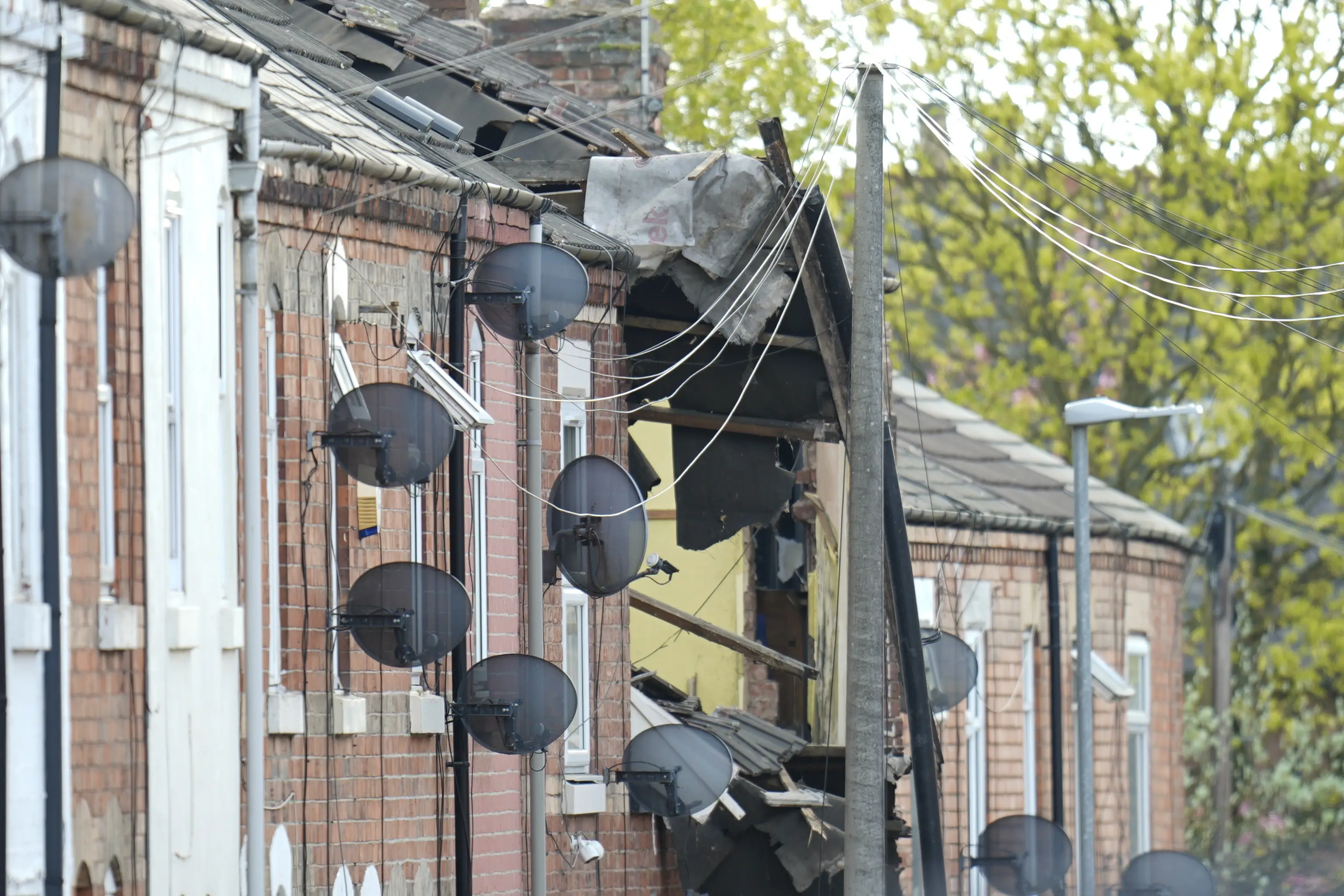 The building has been 'significantly damaged'. (Danny Lawson/PA Wire)