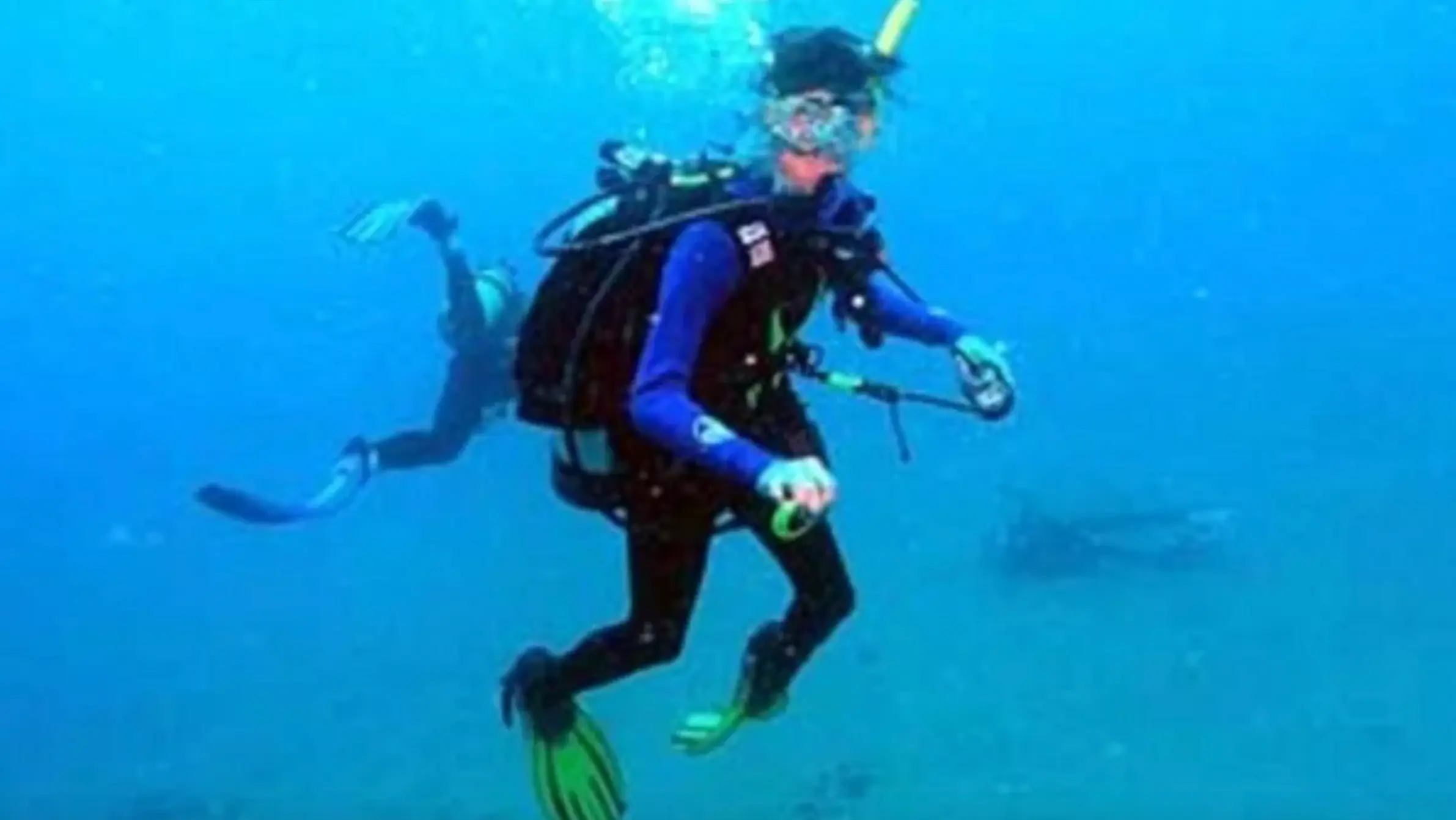 Tina's body can be seen in the background. (ABC News Australia)