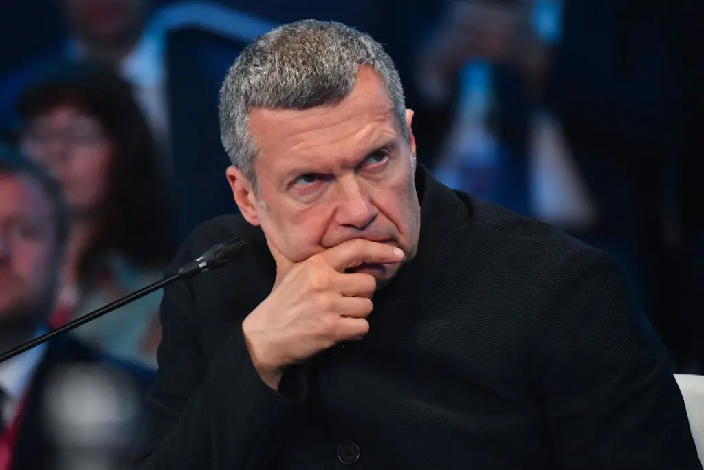 Vladimir Solovyov is back threatening the UK and the US again (OLGA MALTSEVA/AFP via Getty Images)