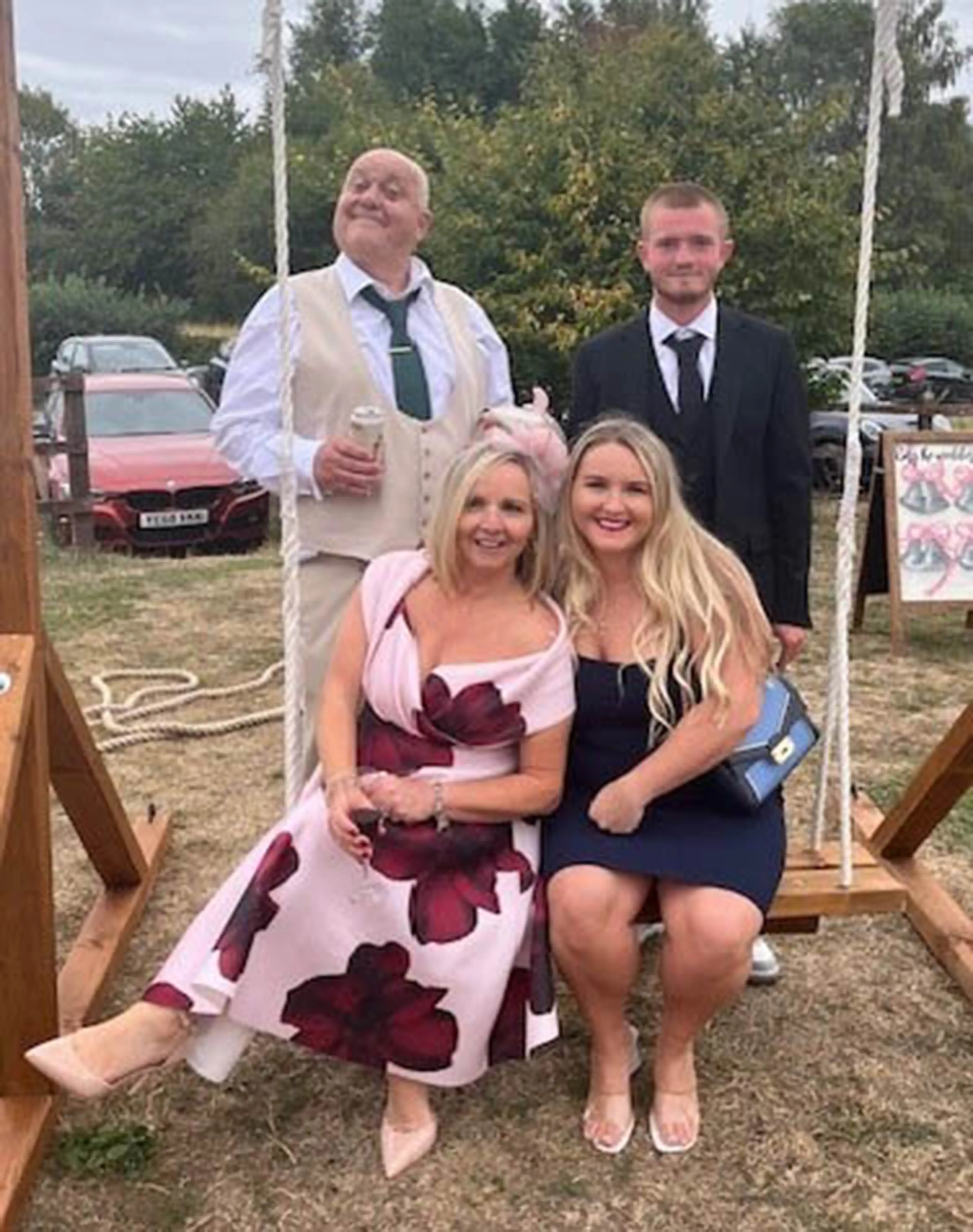 Mark Ashley (back left) died shortly after a £3,000-plus holiday to Cape Verde (PA)