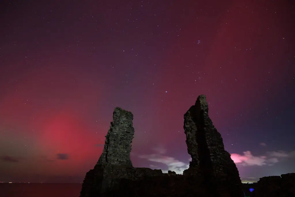 The Northern Lights in the south of England this weekend. (Dan Kitwood/Getty Images)