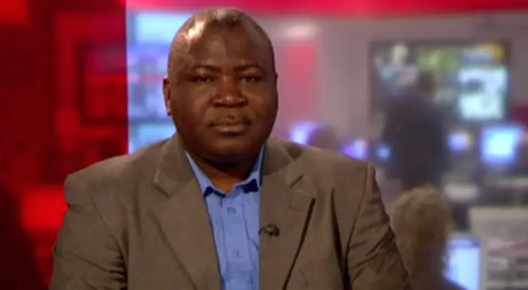 Footage of the interview subsequently went viral (BBC)