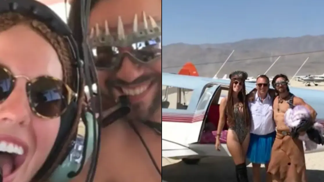Festival-goer reveals all on 'sex plane' where you can join the mile-high club at notorious Burning Man festival