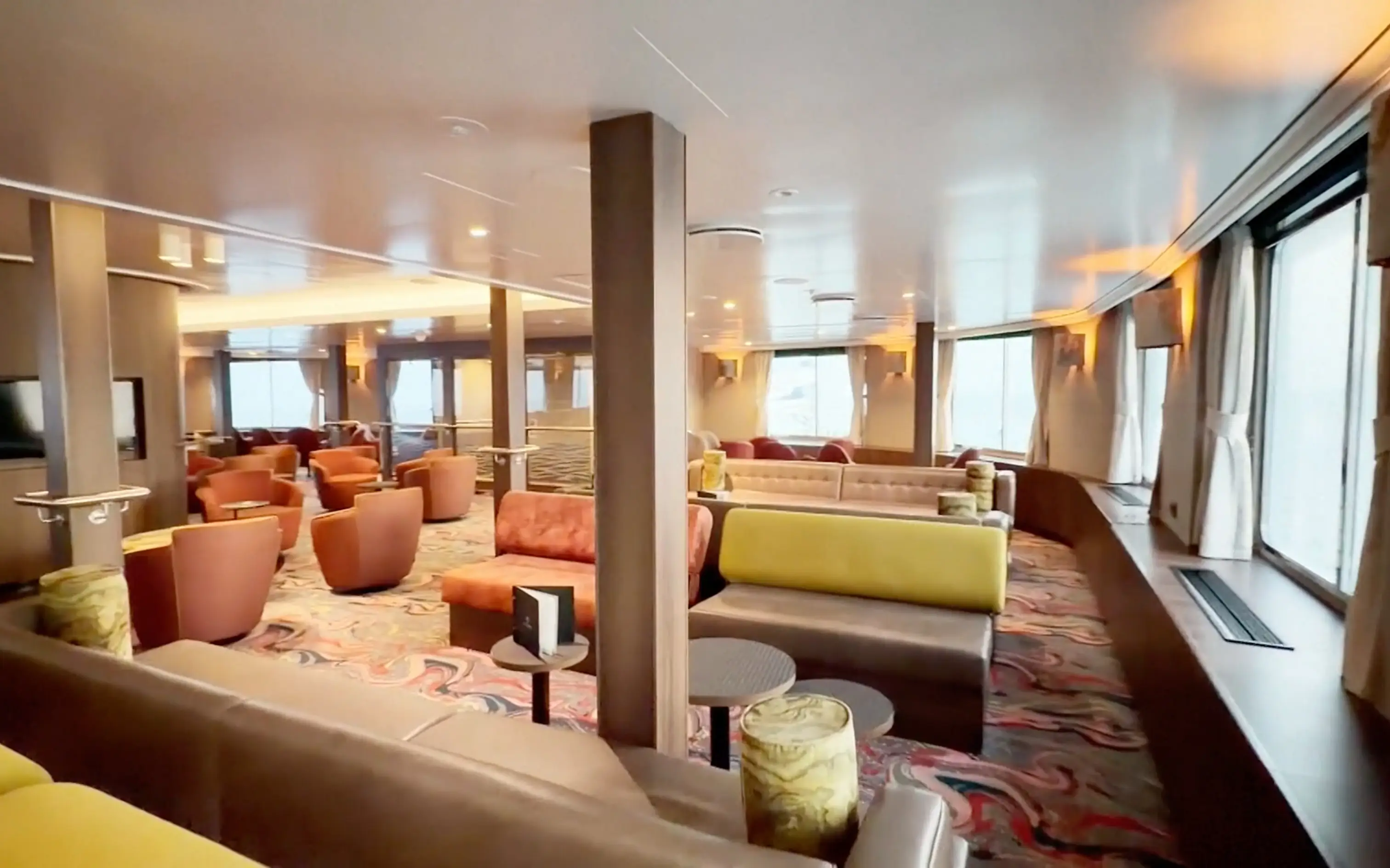 Inside of the Dutch-flagged MV Hondius (Qasem Elhato via AP)