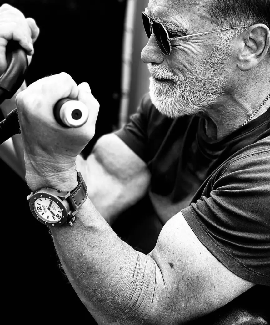 Arnold Schwarzenegger can never get a six-pack.