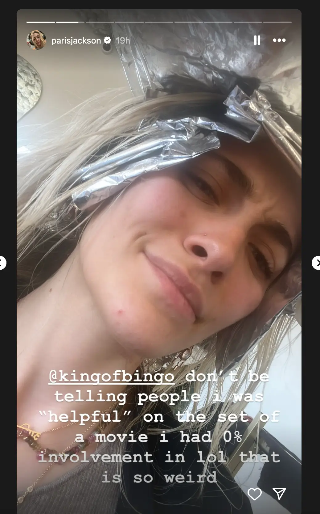 Paris made her views on the film clear. (parisjackson/Instagram)