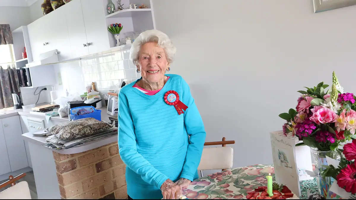 Bridget is 110 (family handout)