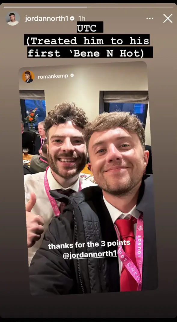 Jordan North shared a snap of him and Roman Kemp amid rumours he’s joining Capital.