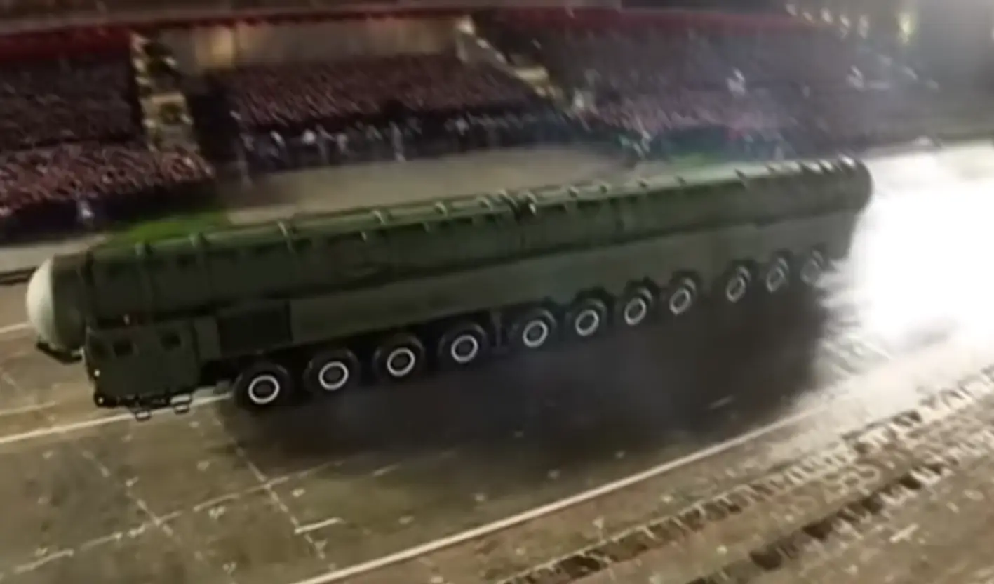 One day, they'll invent a missile that doesn't look like a giant metal...never mind (Korean Central Television)