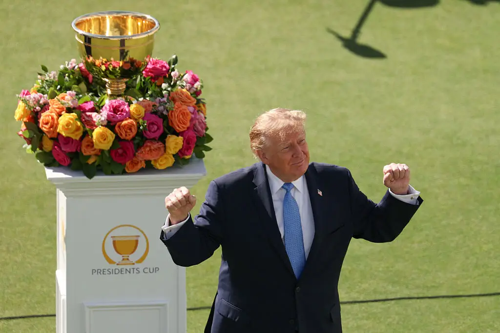 Trump was told 'you suck' in the middle of his speech (Luke Hales/Getty Images)