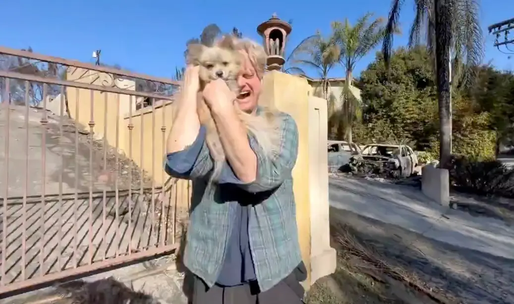 Footage of Casey Colvin's emotional reunion with his dog Oreo has gone viral (WKYC Channel 3)