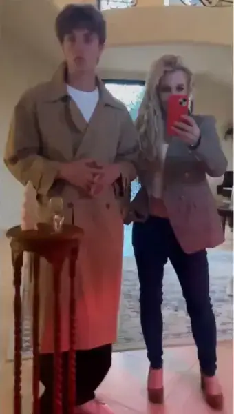 Spears shared a video with her younger son Jaden, 19 (Instagram/@britneyspears)
