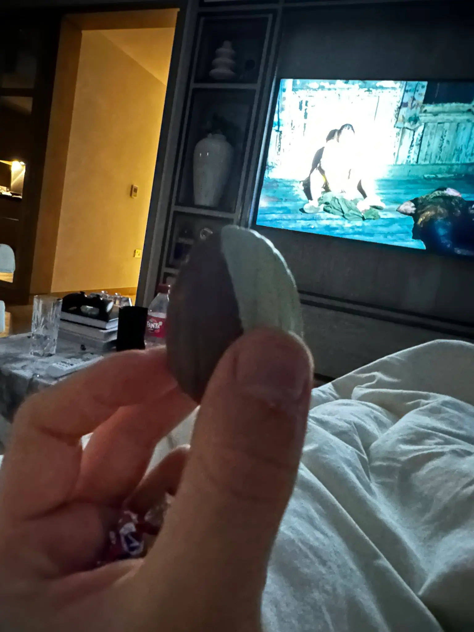 Roman Kemp brandished the valuable Creme Egg before eating it.