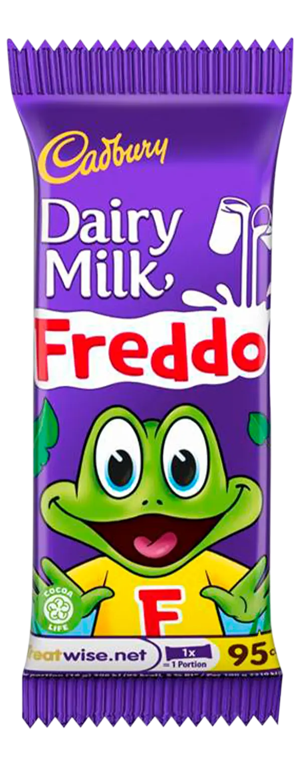 Cadbury's Freddo the Frog Dairy Milk bar is an epic snack.