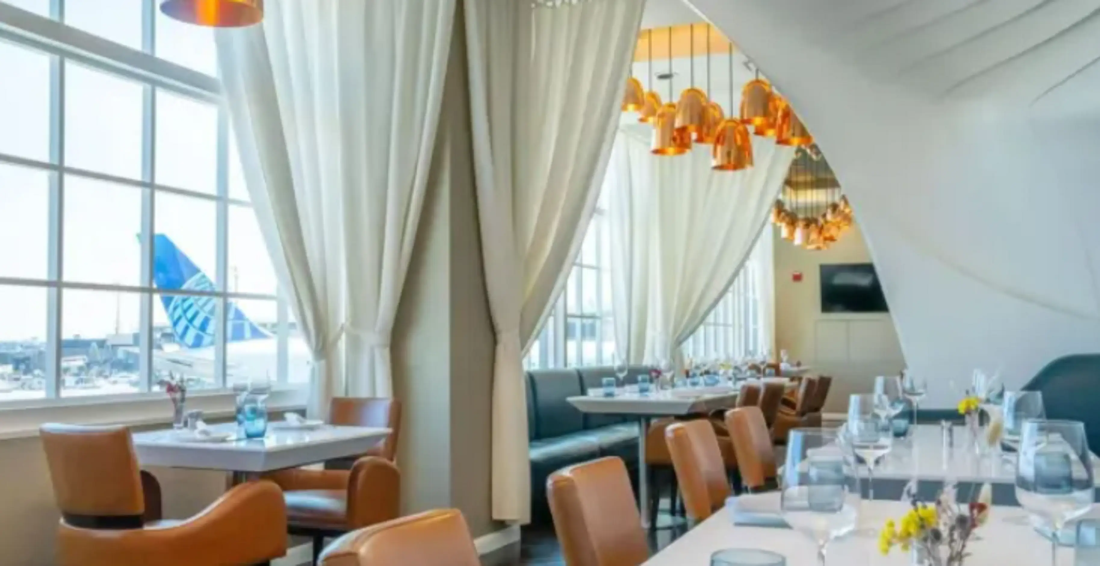 This restaurant is secretly hidden with Newark Airport.