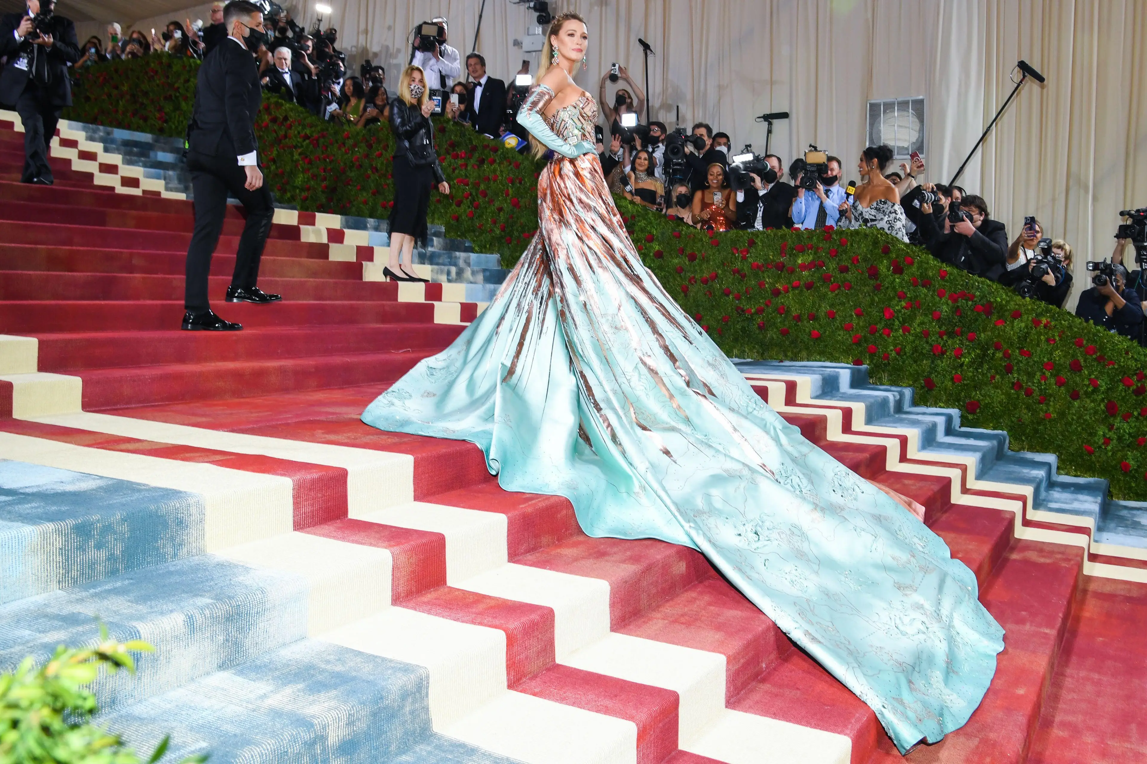 Blake Lively's dress was inspired by New York landmarks.