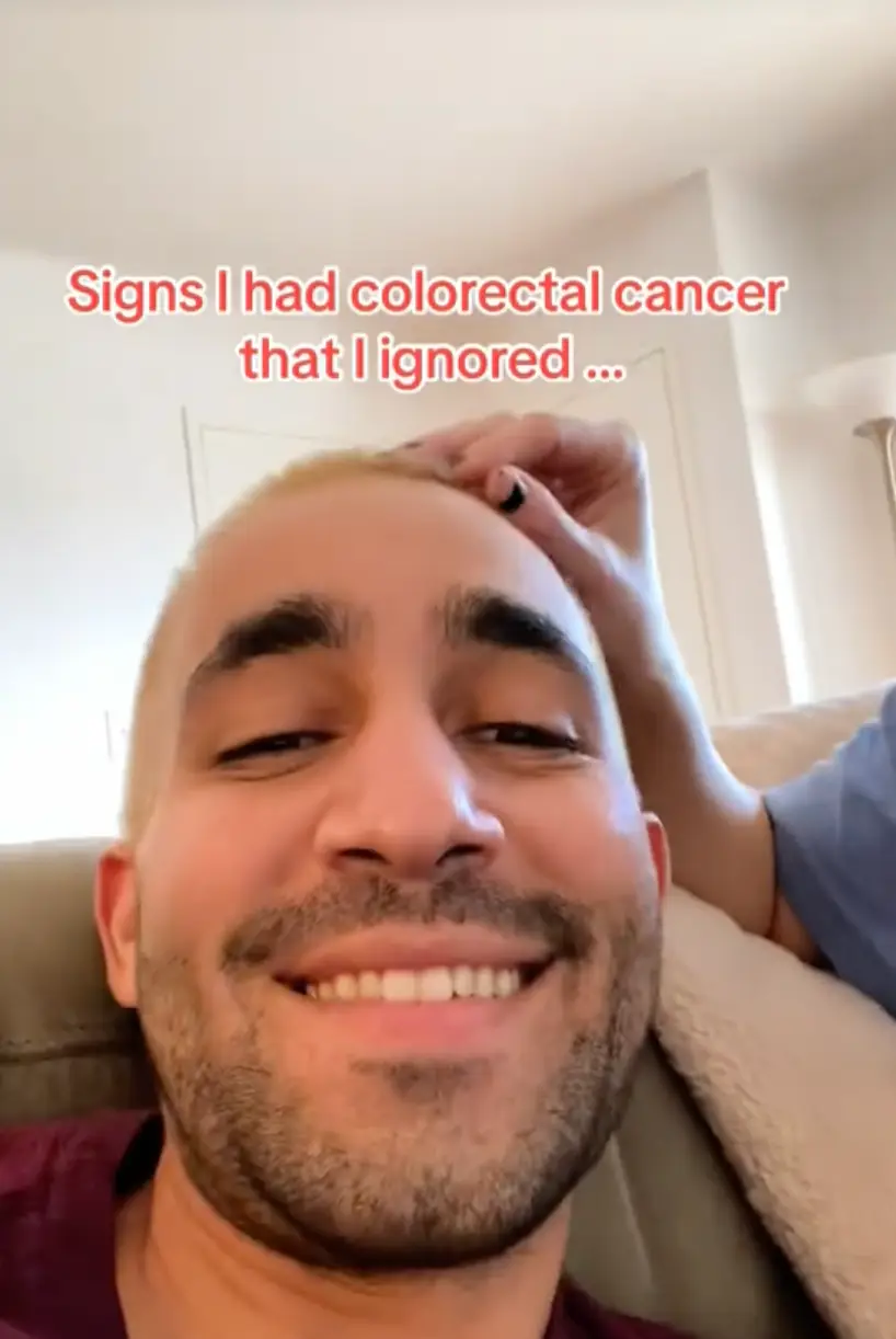 Joe Faratzis was diagnosed with colorectal cancer at the age of just 28 (TikTok/@radiant14percent)
