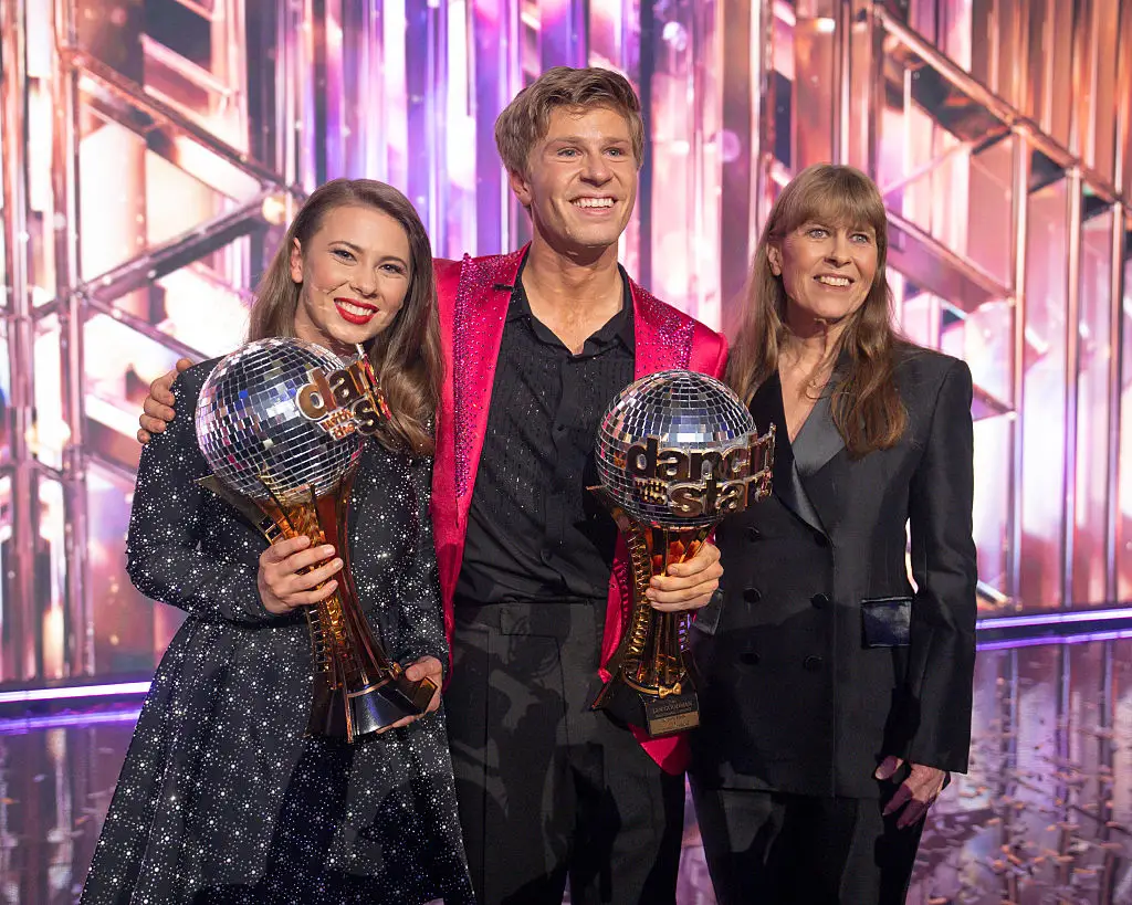 Terri with her children Robert and Bindi now (Eric McCandless/Disney via Getty Images)