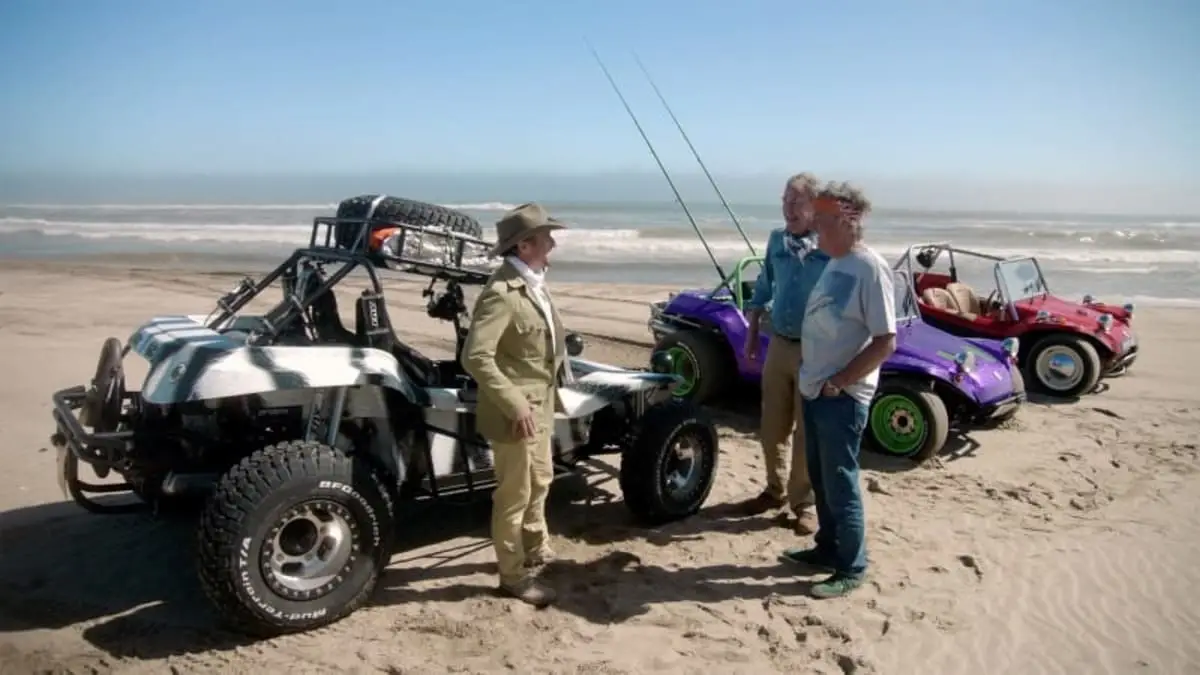 The 60-year-old kept one of the iconic beach buggies from his Namibia trip.