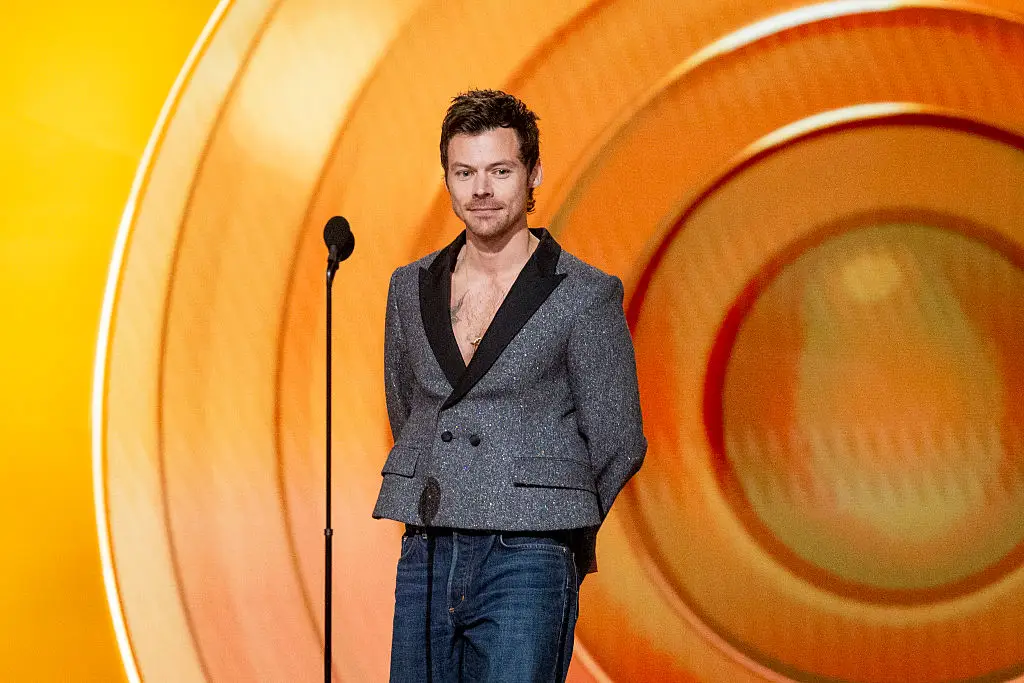 Jokes aside, the outfit probably cost more than most people make in a month (Emma McIntyre/Getty Images for The Recording Academy)