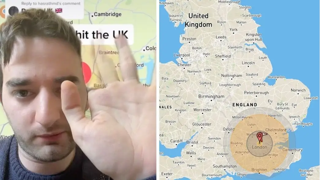 TikTok @ countdaedalus2.0/NUKEMAP