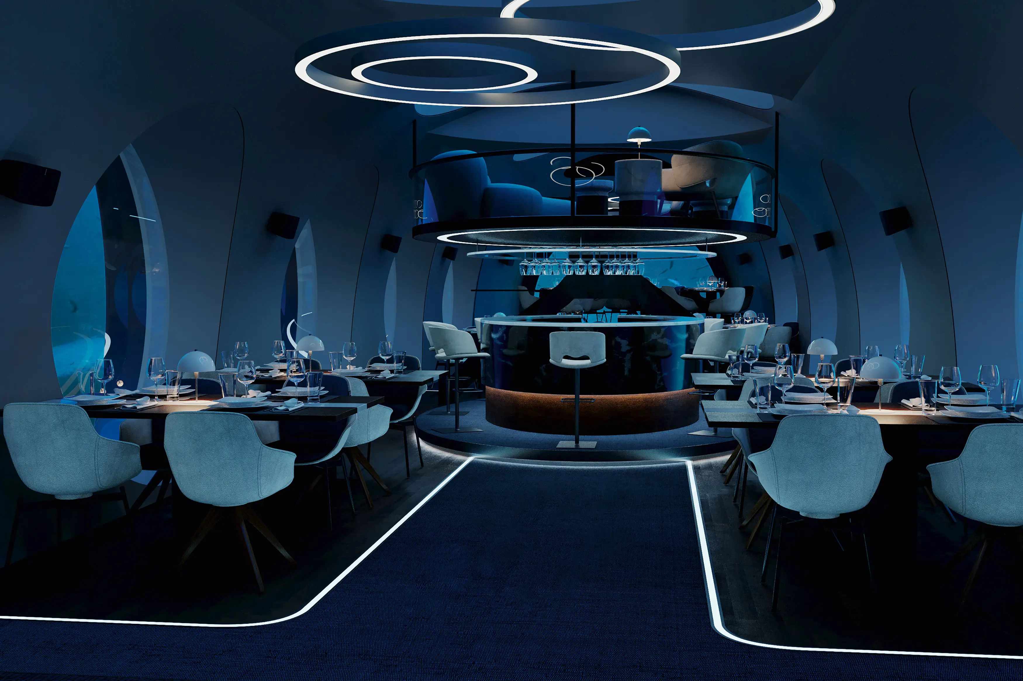 The floor spaced could accommodate a restaurant.