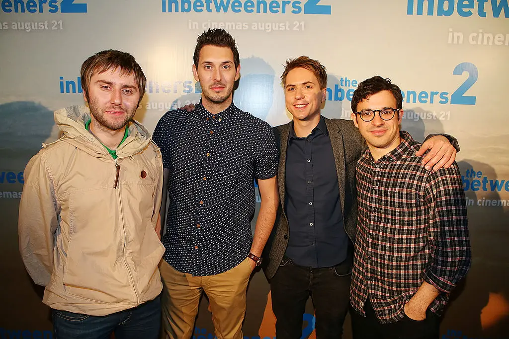 The four co-stars of The Inbetweeners (Chris Hyde/Getty Images)