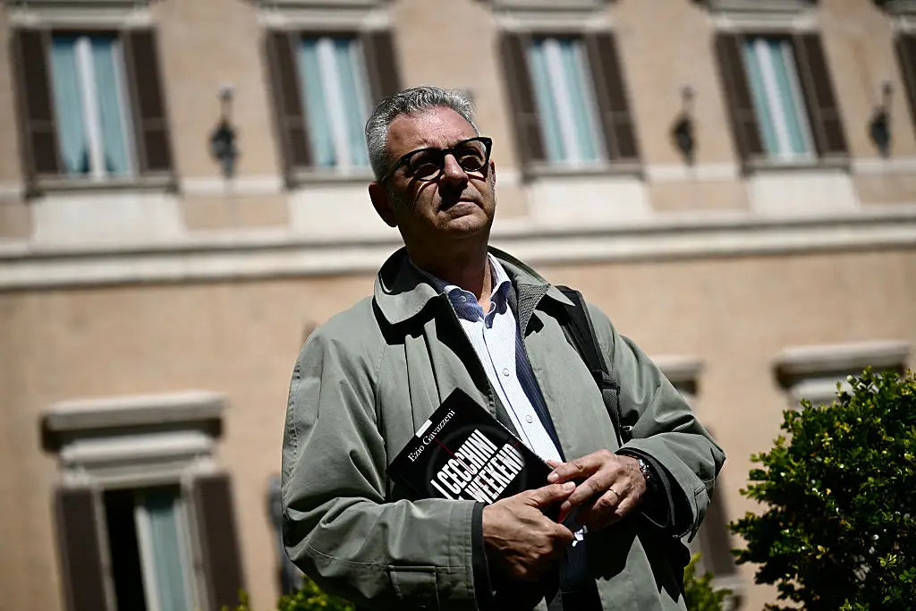Italian journalist Ezio Gavazzeni said multiple testimonies spoke of a secret service file that mentions five Italians caught around Sarajevo in 1993 (Filippo MONTEFORTE / AFP via Getty Images)