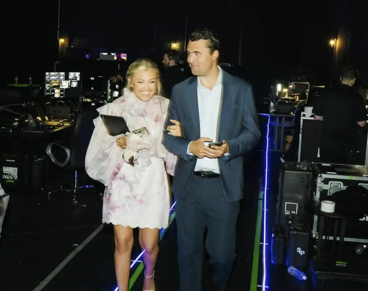 Charlie Kirk's wife and two young children were present when he was shot at a rally (Instagram/charliekirk1776)