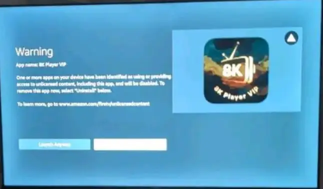 More people are getting warnings like this when they try and watch TV (Facebook)