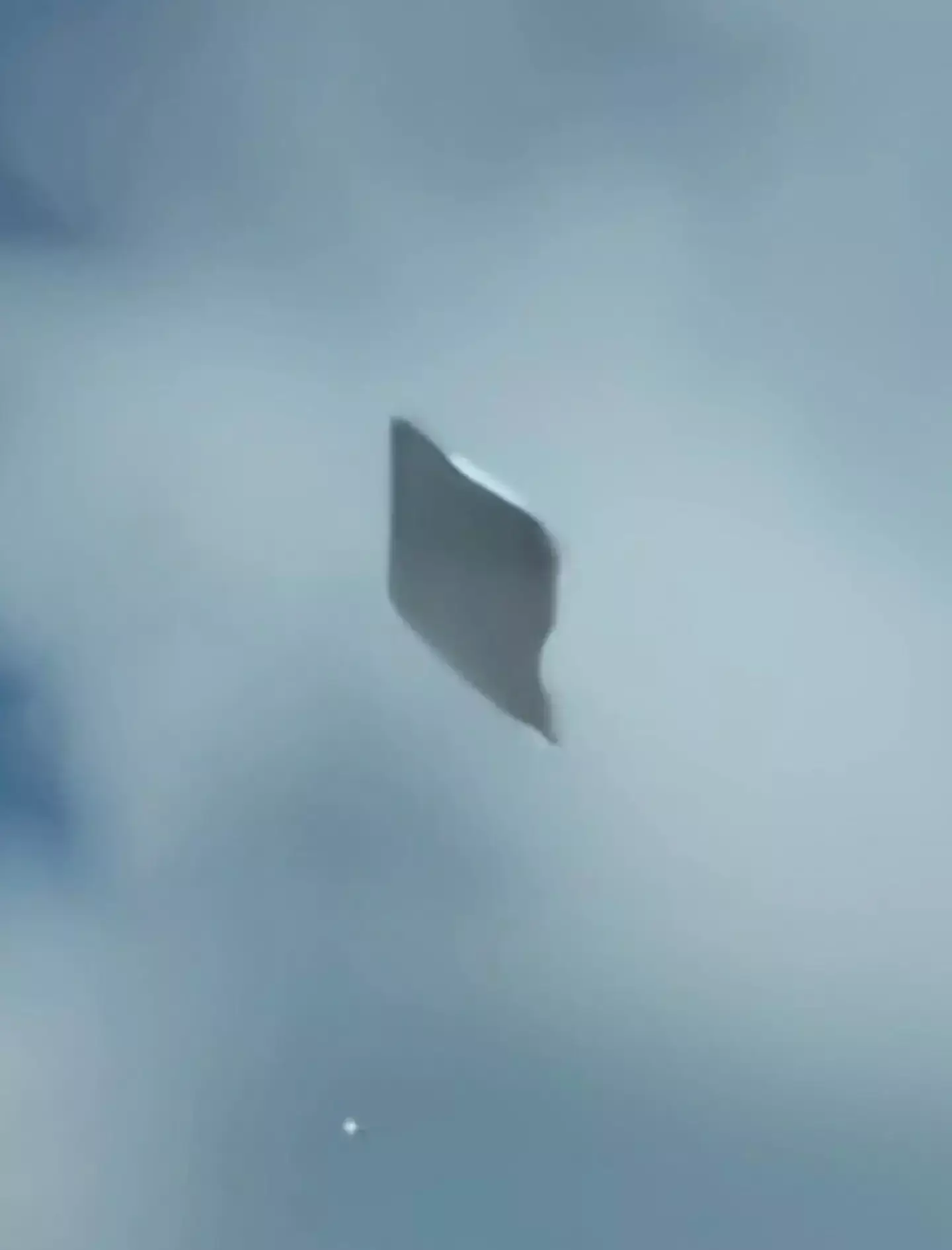 UFO or flying supermarket carrier bag? (X/Jorge Arteaga)