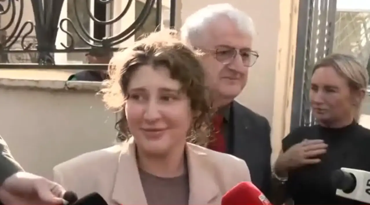 Culley spoke to press after her release (BBC)