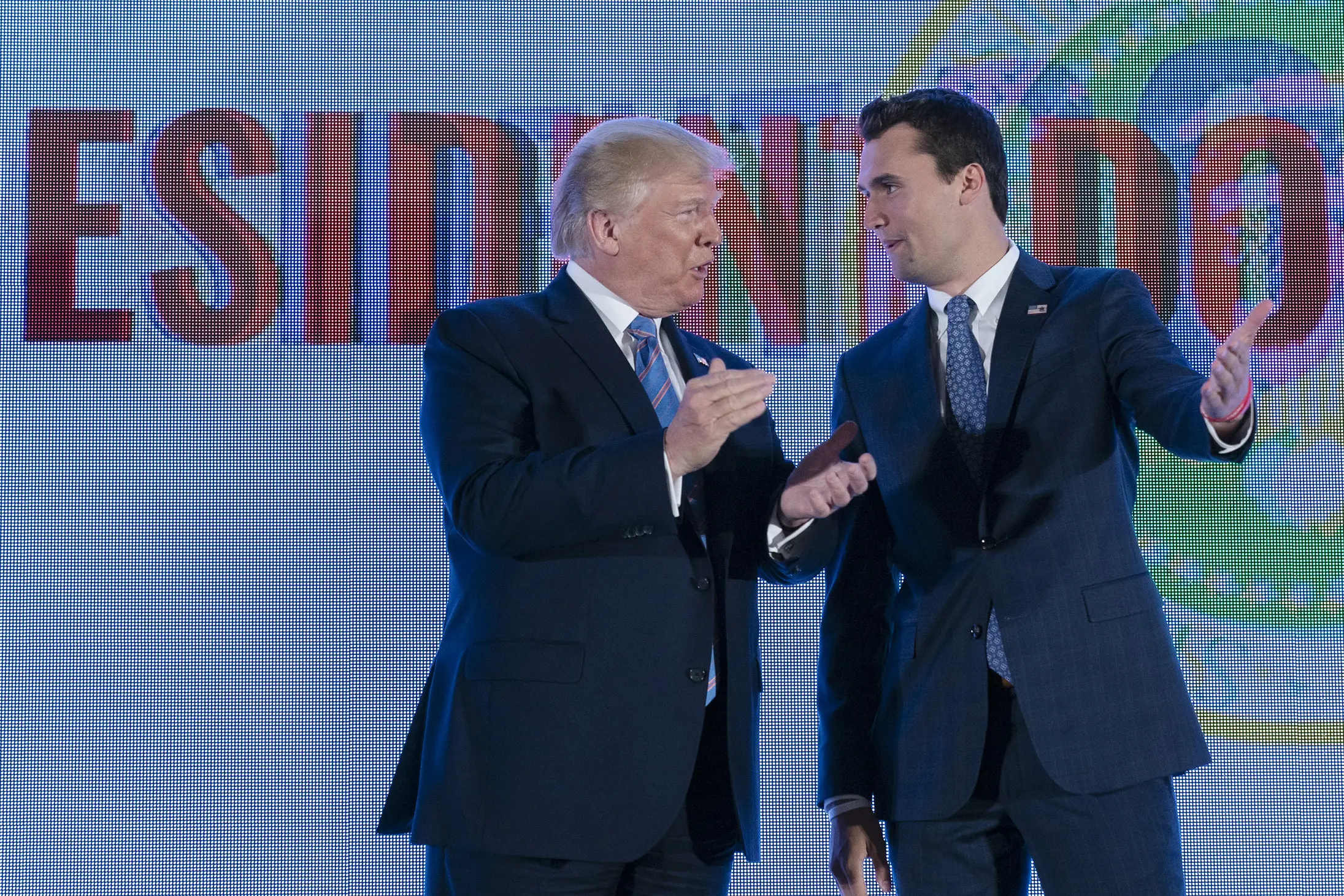 Charlie Kirk, a staunch ally of the President, was shot dead earlier this week (Chris Kleponis/Pool via Bloomberg)